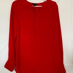Red JCrew blouse